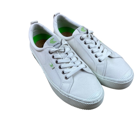 Cariuma Other - Cariuma Shoes Sneakers Lace Up Low Top White Canvas Men's 10 Women’s  11.5